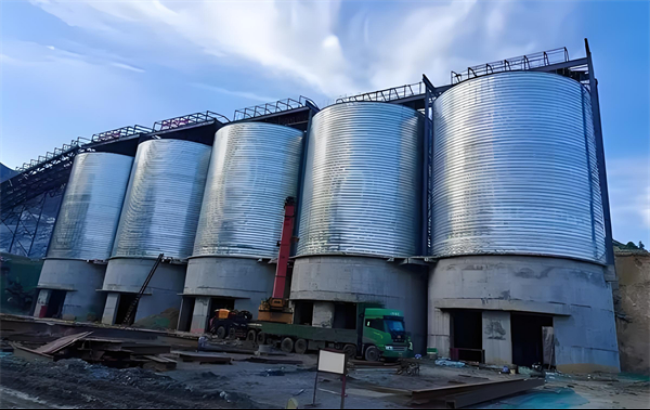 宣城螺旋卷板仓施工现场